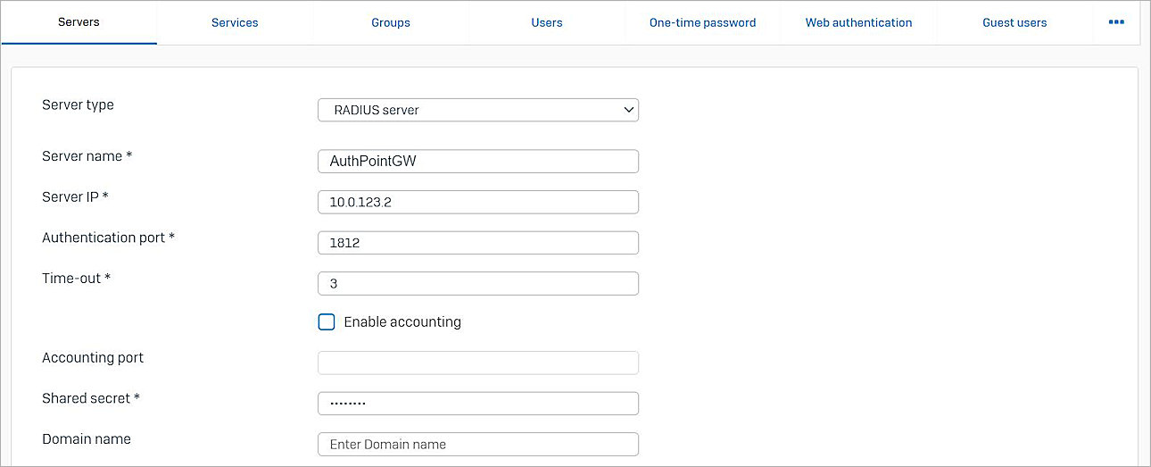 Screenshot of sophos